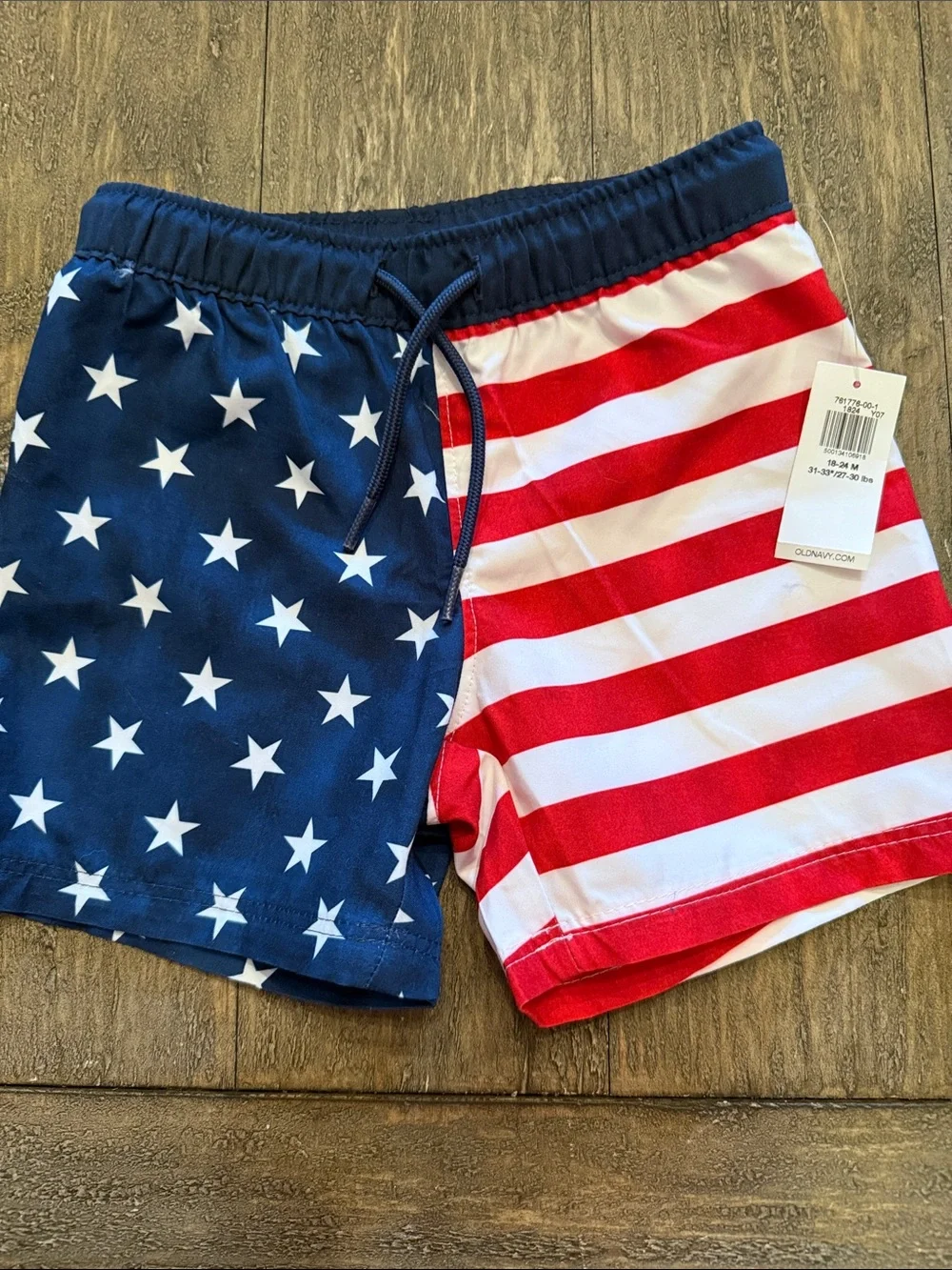 Old navy baby boy Americana swim trunks